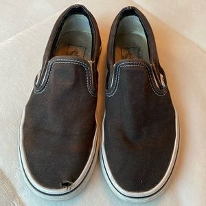 Black slip on Vans